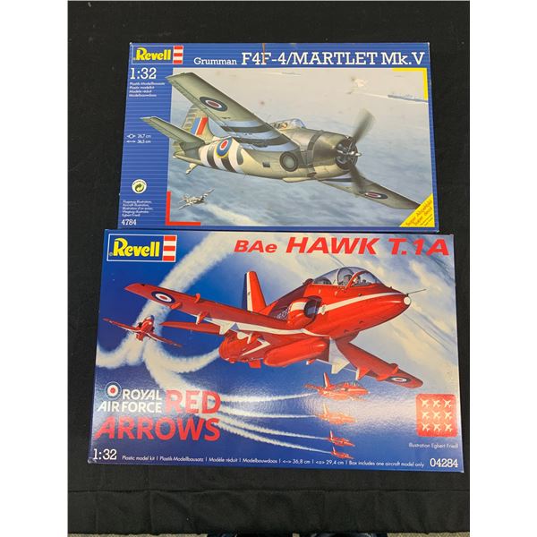 Lot of 2 Revell 1/32 Scale Model Kits #04284 and #4784
