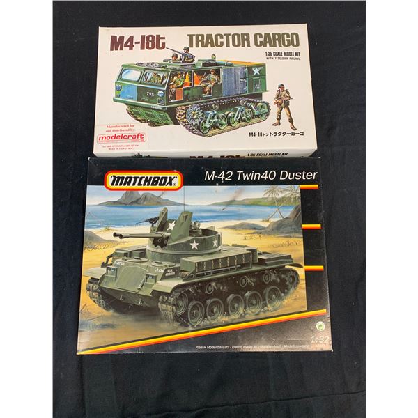 Lot of 2 Model Kits 1/35 Scale Bluetank #TK-9003 and Matchbox 1/32 Scale #40992