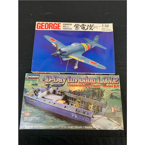 Lot of 2 1/32 Scale Model Kits GEORGE #3202 and Lindberg #70865