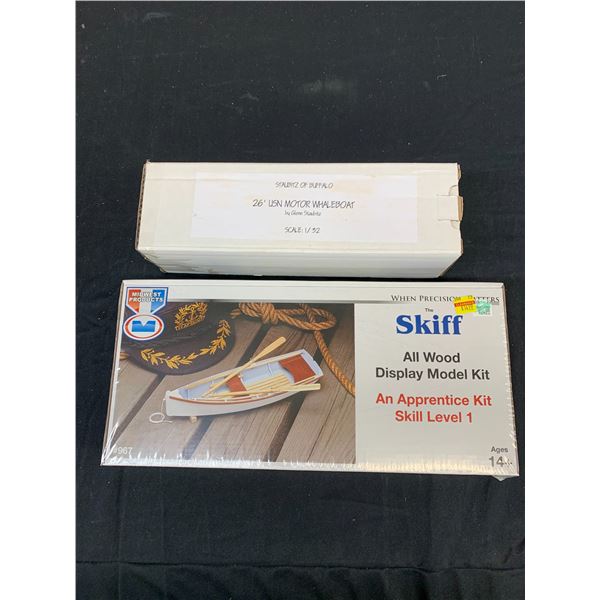 Lot of 2 Model Kits Skiff All Wood #967 and Staubitz Buffalo 26' USN Motor Whaleboat 1/32