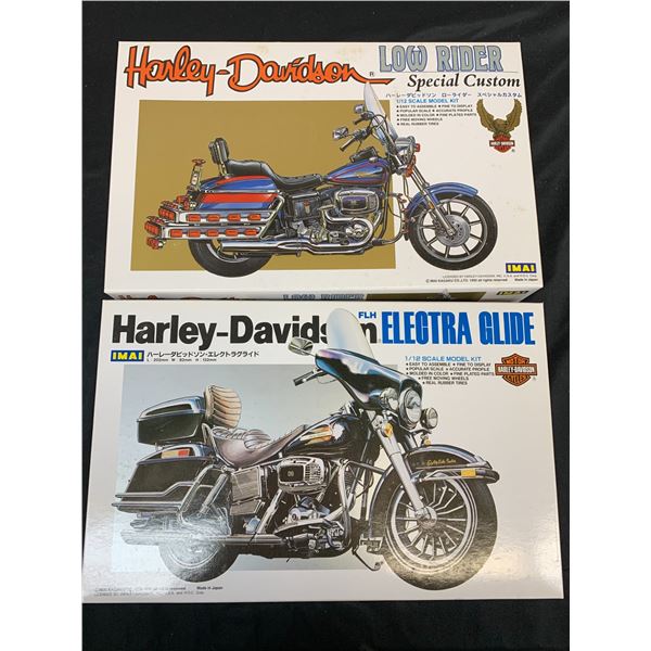 Lot of 2 IMAI Harley Davidson Model Kits 1/12 Scale #B-218 and #B-2125