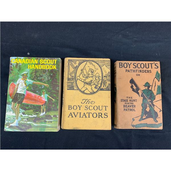 Lot of 3 Boy Scouts Books, Canadian Scout Handbook