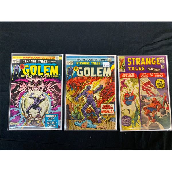 Lot of 3 Strange Tales Vintage Marvel Comic Books #133, #176, #177