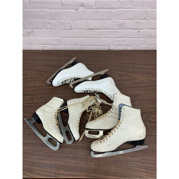 3 Pairs of Vintage Women's Figure Skates