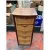 Image 2 : 5 Drawer Wicker Rattan Storage Drawers