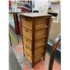 Image 3 : 5 Drawer Wicker Rattan Storage Drawers