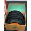 Image 2 : deJAY Music Box Model SP5-155 Record Player & Box of 45s Singles