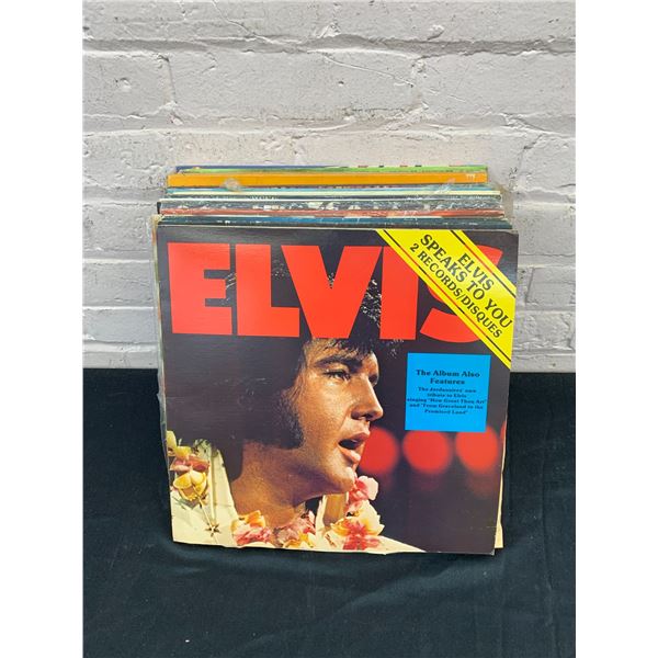 Lot of 22 Vinyl Records LPs Unsorted, Elvis, Compilations, Easy Listening, etc