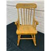 Image 2 : Vintage Wooden Childrens Rocking Chair