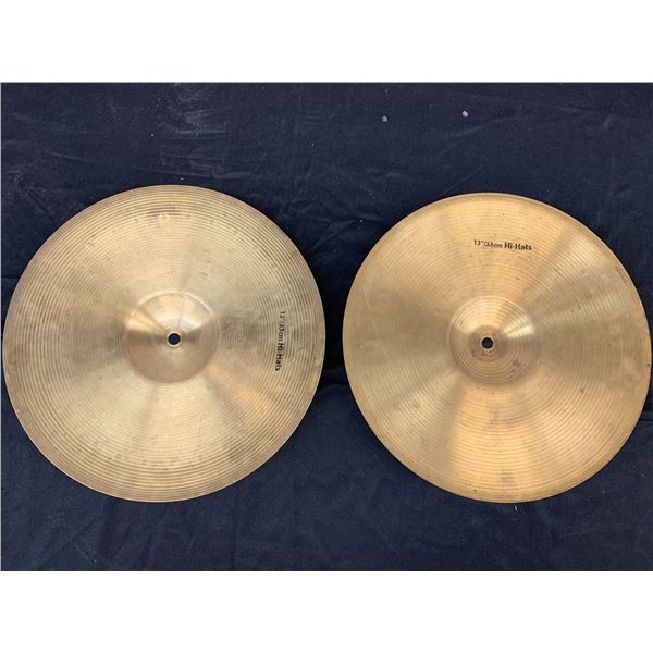 Pair of 13" Hi-Hats Cymbals