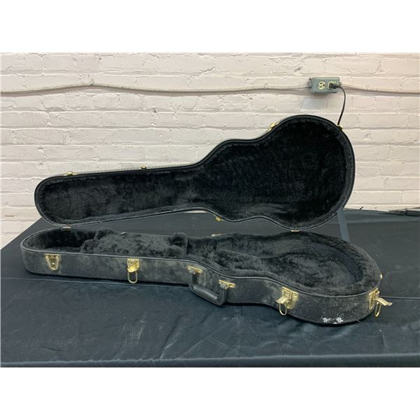 Guitar Case Made in Canada Leather and Fur Interior Lining