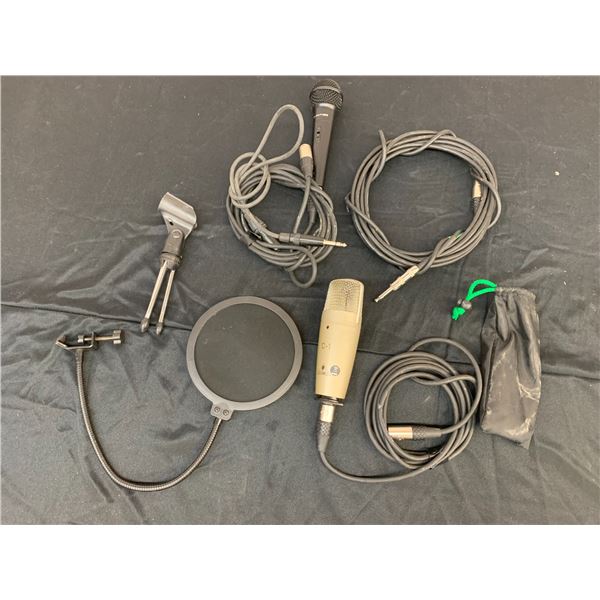 Lot of Audio Cables & Microphones