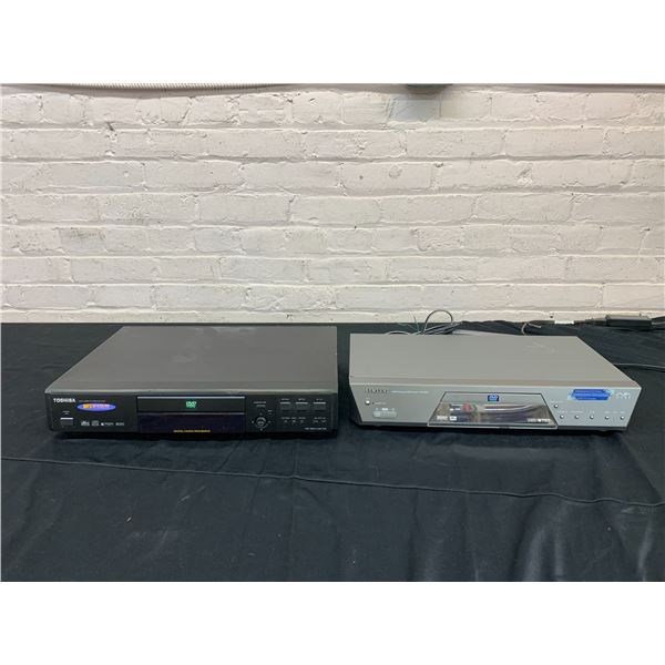 Lot of 2 DVD Video Player Toshiba SD-3750 and Nuon Enhanced DVD Player DVD-N501