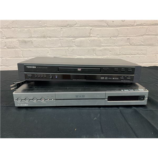 Lot of 2 Toshiba DVD Players (1 w Remote)