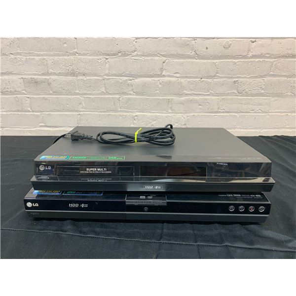 Lot of 2 LG HDD/DVD Recorders
