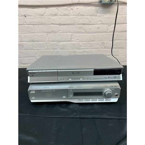 Lot of 2 DVD Players JVC TH-M45 DVD Digital Home Theatre System & Toshiba RD-XS32 HDD DVD Player