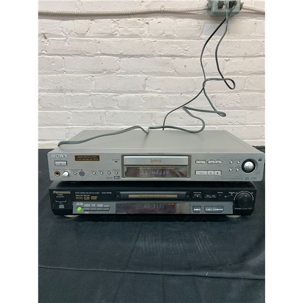Lot of 2 DVD Players Sony DVD CD Player DVP-S570D & Panasonic  DVD RP-56