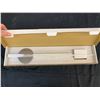 Image 2 : EQ3 Silver Eclipse Wall Clock w Box