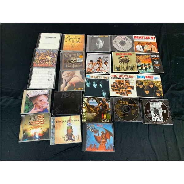 Lot of 23 CDS Rock, Beatles, Barenaked Ladies, Johnny Cash, etc