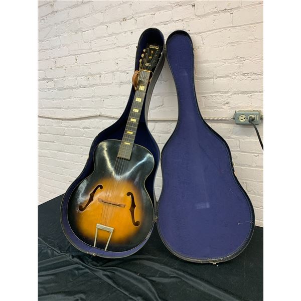 Vintage Harmony Master Semi Hollow Acoustic Guitar Made in USA