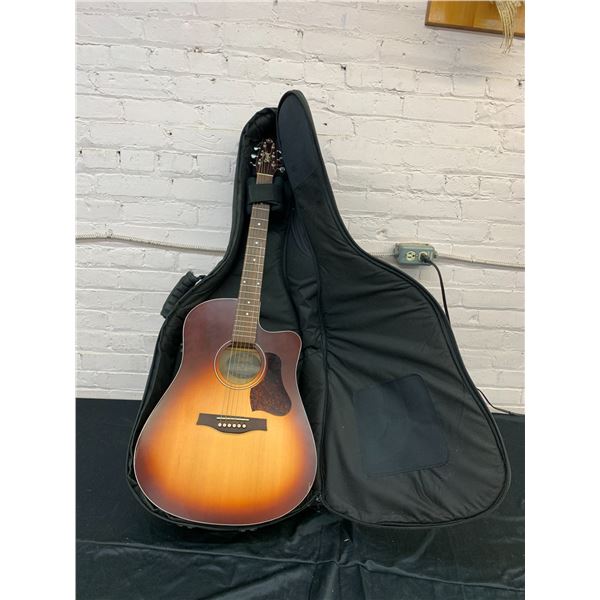 Godin Seagull Entourage Autumn Burst Cutaway Electric Acoustic Guitar w Case