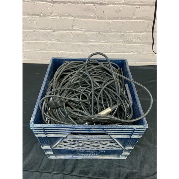 Crate of Microphone Wire / Audio Related Cables