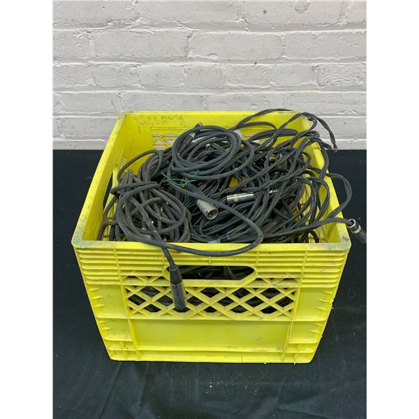 Crate of Microphone Wire / Audio Related Cables