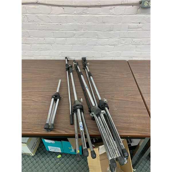 Lot of 3 Apex Chrome Boom Mic Stands