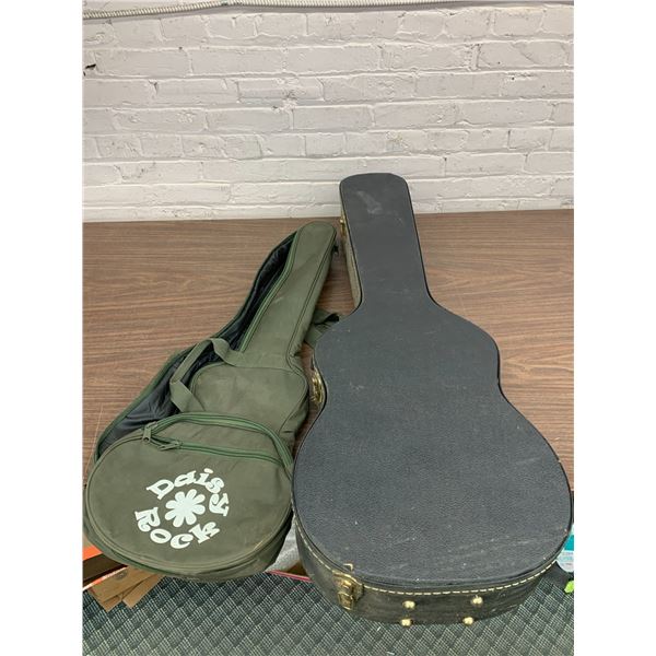 2 Empty Guitar Cases Bag and Hardshell