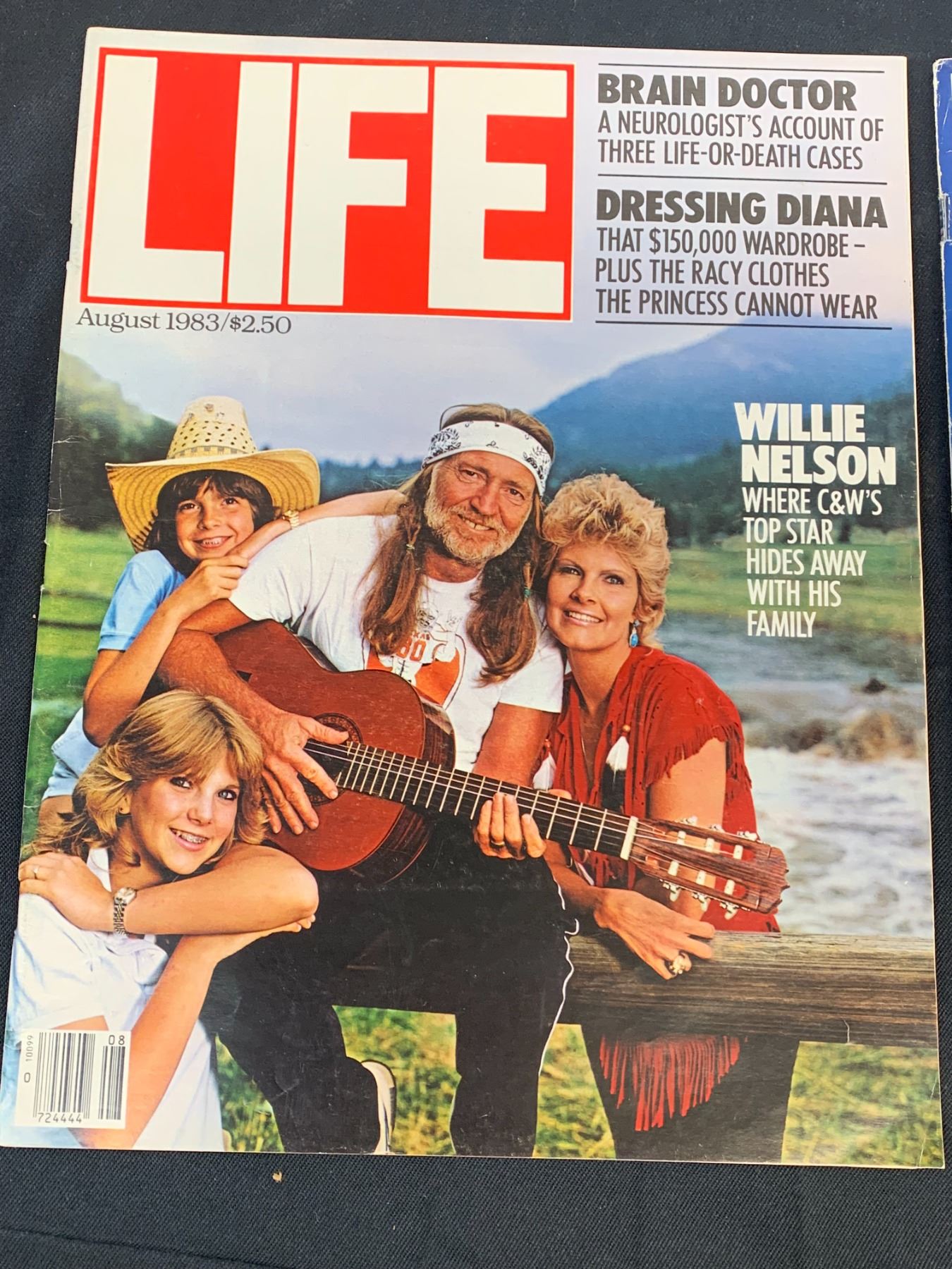 Lot of 2 LIFE Magazines 1982 Arnold Schwarzenegger and Willie Nelson Covers