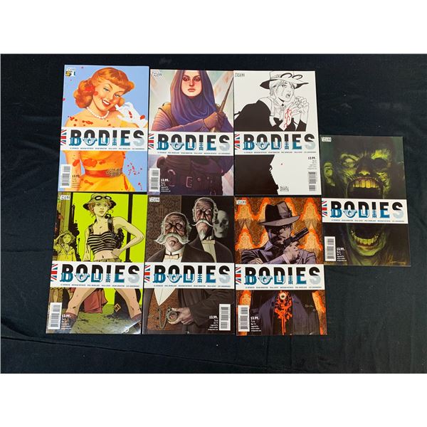 Lot of 7 Vertigo 'Bodies' Comic Books Mini Series #1-8 (missing #2)