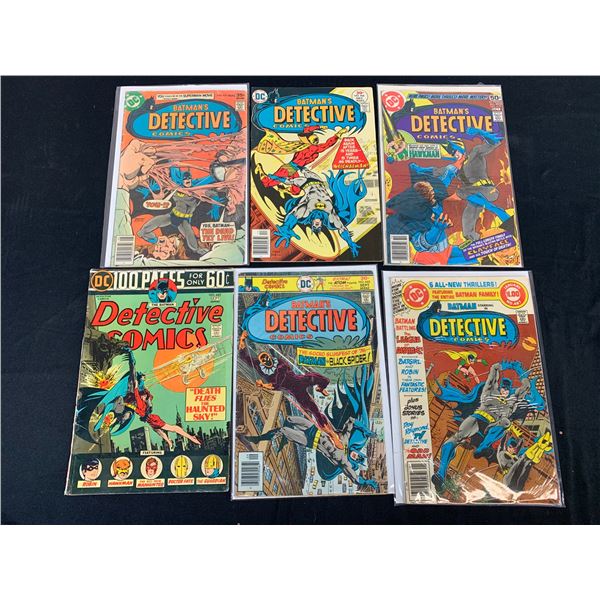 Lot of 6 Vintage DC Detective Comics Batman