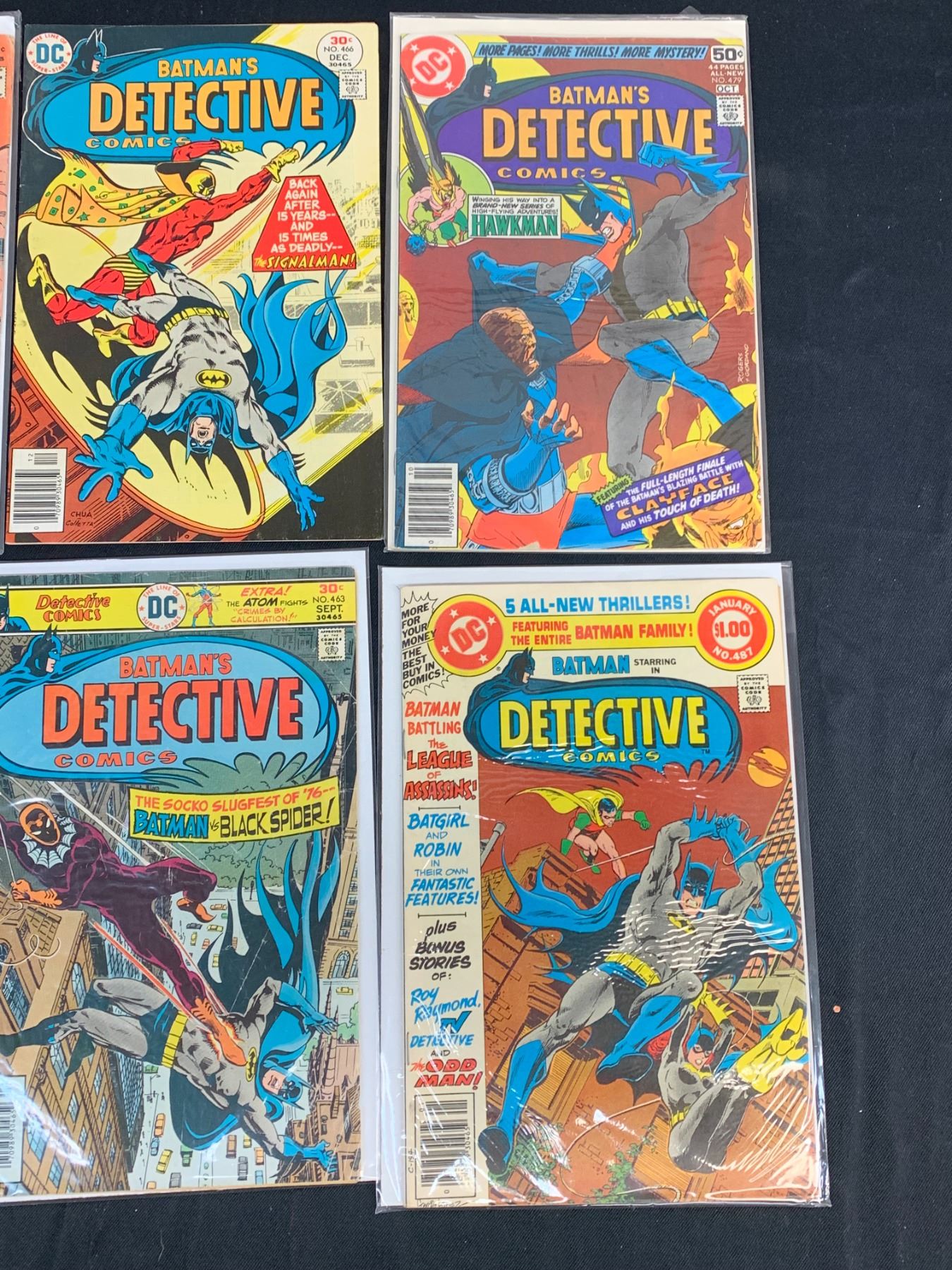 Lot of 6 Vintage DC Detective Comics Batman