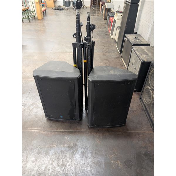 Yorkville NX600 PA Speakers w/ Stands