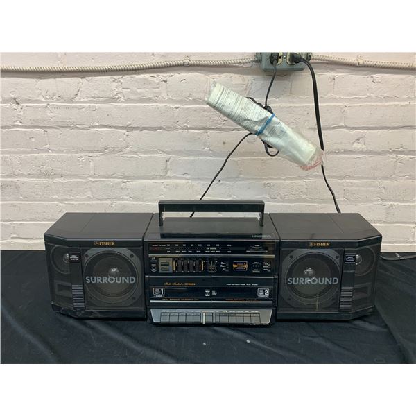 Fisher PH-W803 Surround Studio Standard High Fidelity Studio AM FM Radio Double Cassette Deck