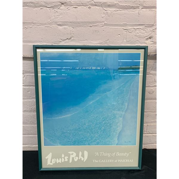 Louis Pohl 'A Thing of Beauty' Framed Poste4 20" x 24" Waiohai