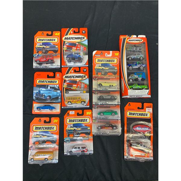 Lot of 9 Matchbox Die Cast Collectible Car Packs (16 cars total)