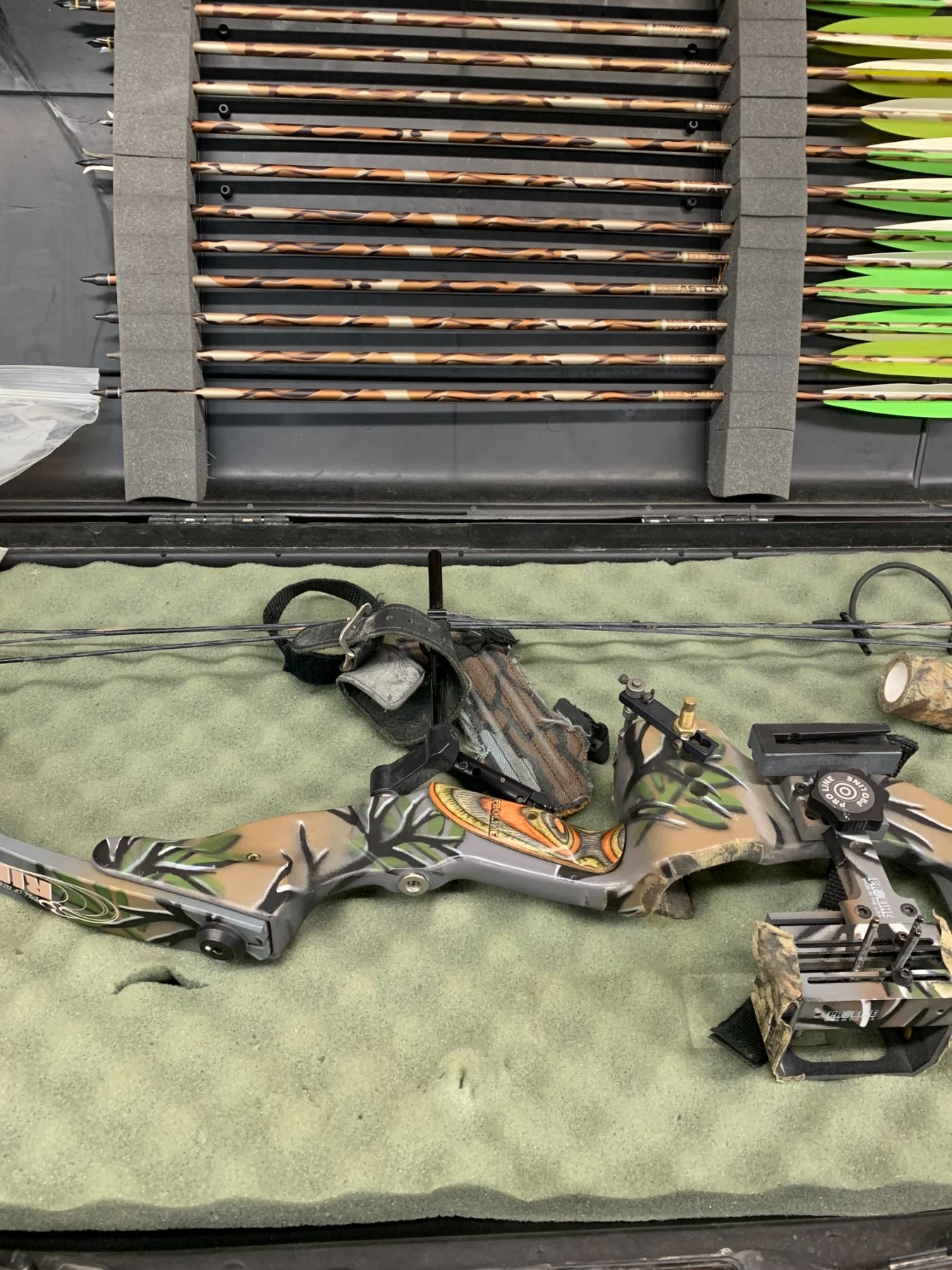 Proline Riptide Carbon Hunting Compound Bow w Easton XX78 Arrows ...
