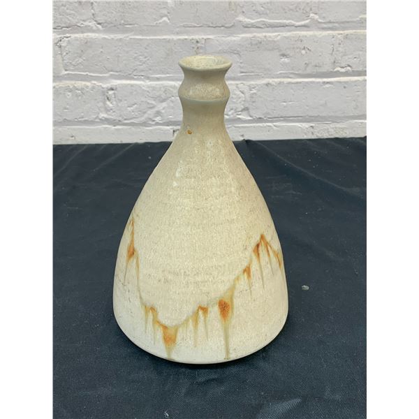 Jeffrey Stevens Canada Artist Signed Studio Pottery Vase 9"