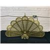Image 1 : Brass Peacock Fan Fireplace Screen