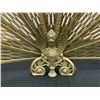 Image 2 : Brass Peacock Fan Fireplace Screen