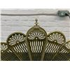 Image 3 : Brass Peacock Fan Fireplace Screen