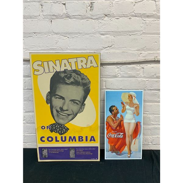 Sinatra on Columbia Wall Art / Old Advertisements Prints Reproduction Frank Sinatra, Coca Cola