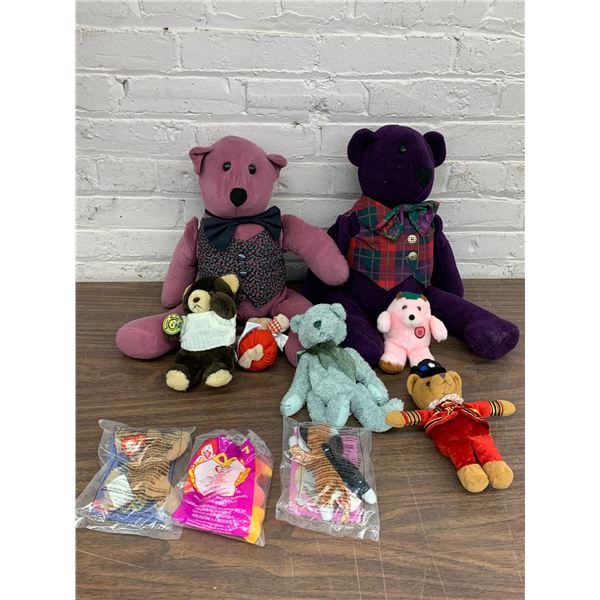 Lot of 10 Plush Toys / Teddy Bears