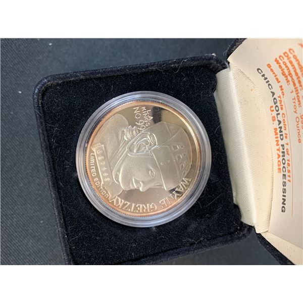 .999 Fine Silver 1oz Wayne Gretzky Coin / Medallion