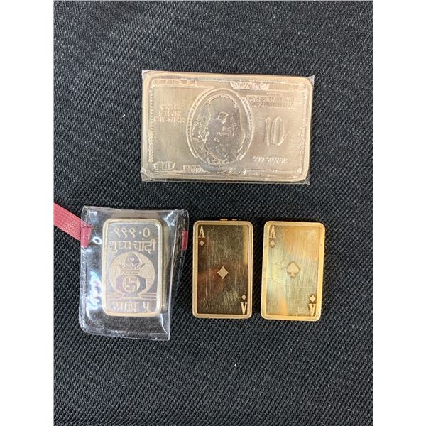 Lot of 35 grams .999 Fine Silver Ingots