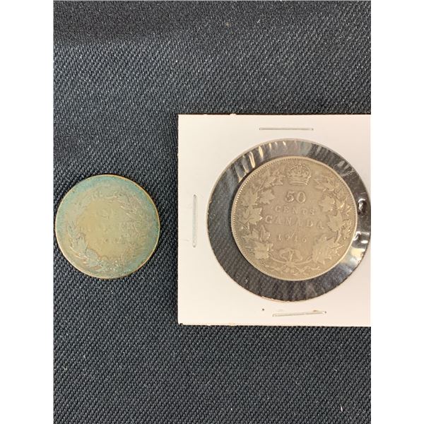1916 50c Canada Silver Coin, 'One Quarter Anna' Coin ?