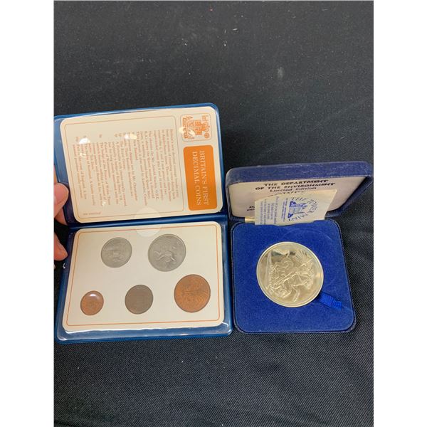 The Tower Mint Nickel Silver Coin, Britains First Decimal Coin Set