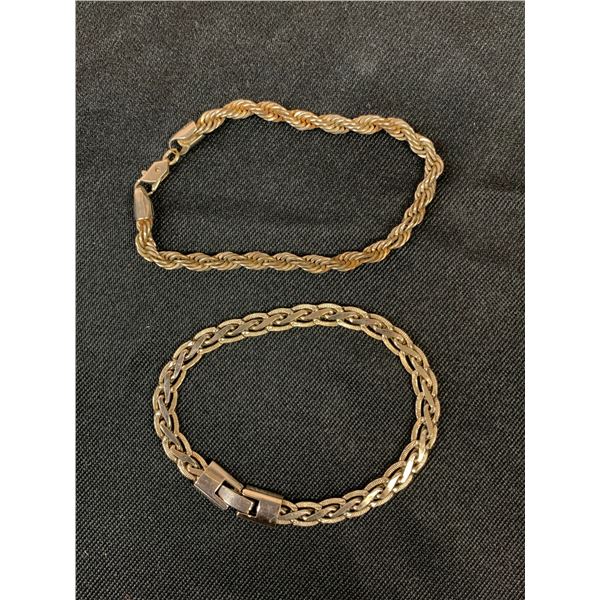 Lot of 2 Silver Tone Bracelets