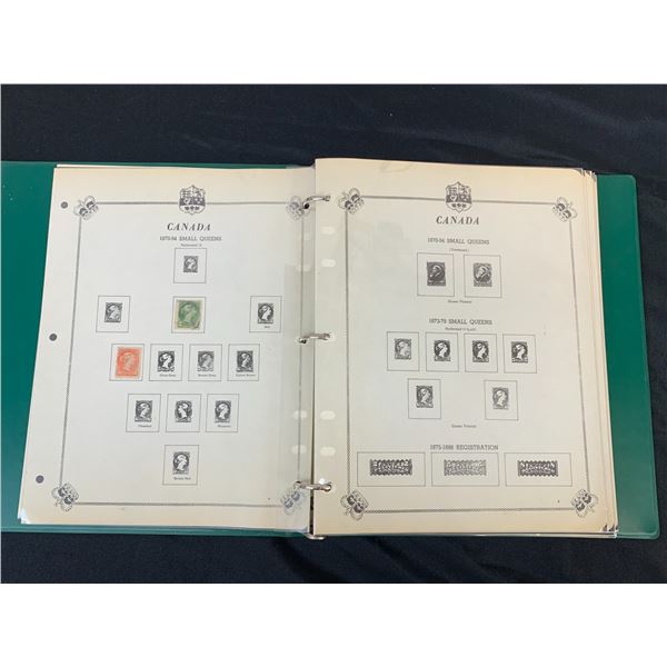 Stamp Album w Stamps, Ranging From Late 1800s to 1969